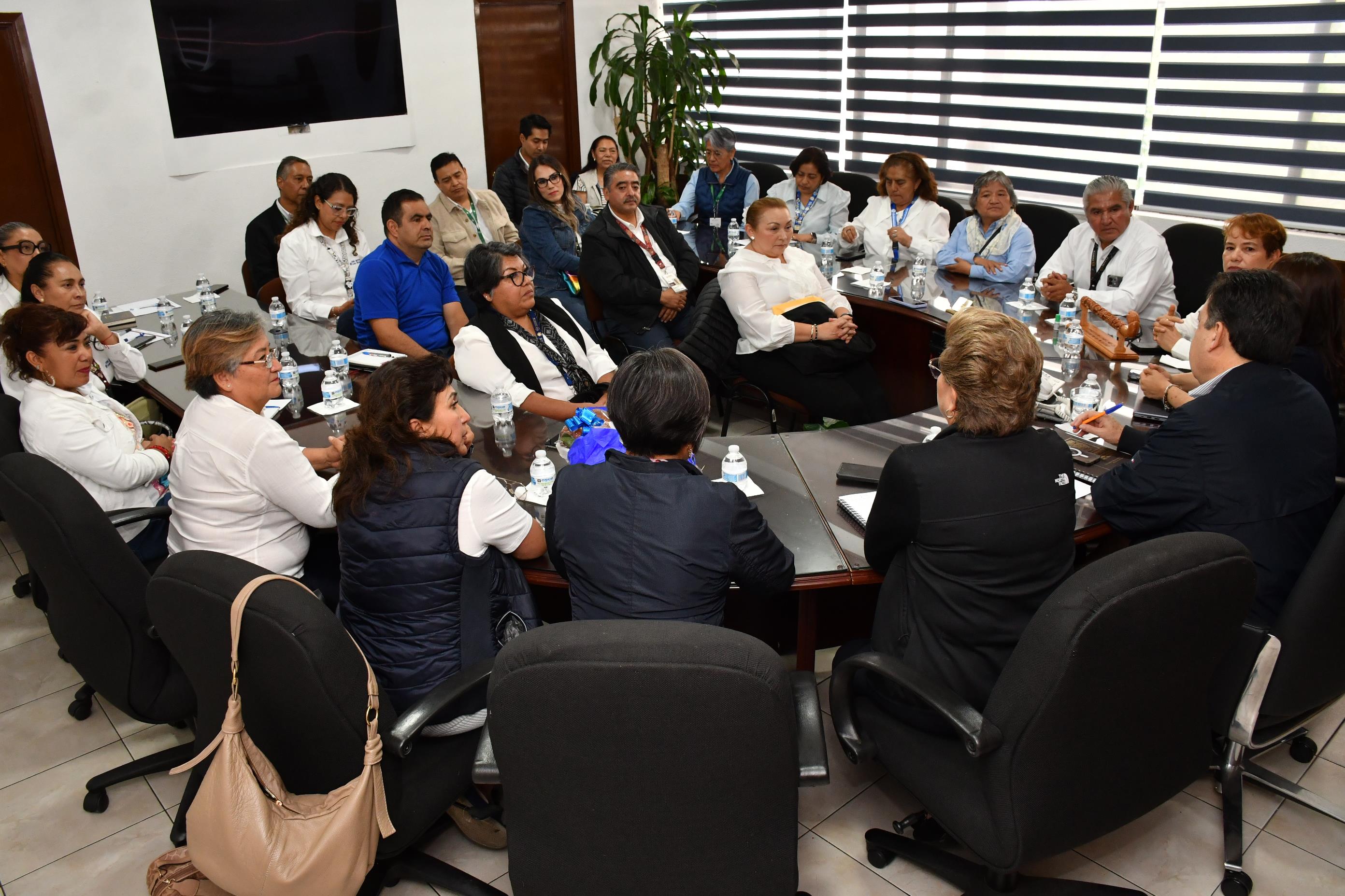 Audiencia con compañeros del estado de Tlaxcala